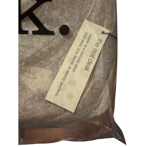 VTG Mark by Avon Brown Suede Woodland Hippie Purse Pouchette 2003 NEW 414631 - Picture 5 of 5